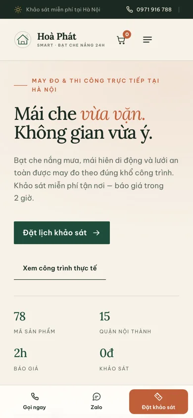 Phương án 1 trên mobile